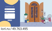 Contact us. Vector illustration. Our web page hosts wide range content to cater to diverse interests. Contact us form. Engage with our brand and stay updated through our social media presence. Contact us. Our website serves as hub for information, services, and communication. Стоковая иллюстрация, агентство Ingram Publishing / Фотобанк Лори