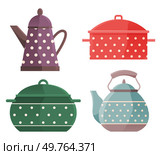 Kitchen furniture vector illustration. Stylish furniture and durable kitchenware define essence culinary setting The installation kitchen accessories transforms domestic space into haven Culinary. Kitchen furniture. Well-designed installations and kitchenware enhance aesthetics home. Стоковая иллюстрация, агентство Ingram Publishing / Фотобанк Лори