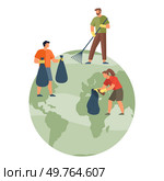 Eco activism vector illustration. Waste reduction is frontline action in eco activism war against environmental degradation The eco activism metaphor is shield guarding delicate threads our ecological. Eco activism. Eco activists are architects global conservation, building bridges to sustainable future. Стоковая иллюстрация, агентство Ingram Publishing / Фотобанк Лори