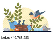 Waste pollution vector illustration. Recycling programs are essential for conserving resources and reducing waste pollution Proper disposal hazardous waste is crucial for preventing contamination. Waste pollution. Waste pollution poses immediate and long-term risks to public health and environmental well-being. Стоковая иллюстрация, агентство Ingram Publishing / Фотобанк Лори