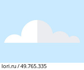 Cloud vector illustration. Fluffy clouds, like dreamy pillows, rest high above, creating tranquil atmosphere Meteorology analyzes dynamics clouds, unraveling secrets atmosphere. Cloud. Meteorology studies intricacies cloud formations, unraveling their mysteries. Стоковая иллюстрация, агентство Ingram Publishing / Фотобанк Лори