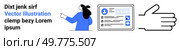 Businesswoman pointing at a digital profile with thumbs up beside text. Ideal for business applications, professional networking, digital profiles, acknowledgement, and social media engagement. Businesswoman Pointing at Digital Profile with Thumbs up Gesture and Text Description. Стоковая иллюстрация, агентство Ingram Publishing / Фотобанк Лори
