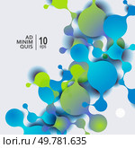 Abstract molecules background with cells.. Abstract molecules background with cells. Стоковая иллюстрация, агентство Ingram Publishing / Фотобанк Лори