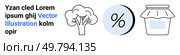 Simplified tree, percentage symbol with light blue fill, and jar with label. Ideal for marketing, education, economics, environment, infographics, presentations, and websites. Landing page. Simplified Tree, Percentage Symbol, and Jar Vector - Icon Set for Marketing and Education. Стоковая иллюстрация, агентство Ingram Publishing / Фотобанк Лори