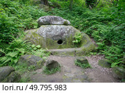 Дольмен "Берендей" в селе Мамедова Щель, Лазаревское, Сочи. Стоковое фото, фотограф Иван Аборнев / Фотобанк Лори