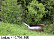 Водопад на реке Молочка, Плато Лаго-Наки, Адыгея. Стоковое фото, фотограф Оглоблин Андрей Николаевич / Фотобанк Лори