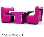 set of two sofas and table. Стоковое фото, агентство Ingram Publishing / Фотобанк Лори