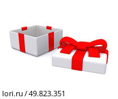 open gift box. 3D. Стоковое фото, агентство Ingram Publishing / Фотобанк Лори