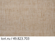 Natural cotton striped uncolored textured sacking burlap background. Стоковое фото, агентство Ingram Publishing / Фотобанк Лори