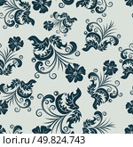 Floral seamless background for yours design use. For easy making seamless pattern just drag all group into swatches bar, and use it for filling any contours. Стоковая иллюстрация, агентство Ingram Publishing / Фотобанк Лори