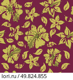 Floral seamless background for yours design use. For easy making seamless pattern just drag all group into swatches bar, and use it for filling any contours. Стоковая иллюстрация, агентство Ingram Publishing / Фотобанк Лори