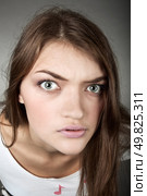 portrait of attractive girl. Studio shot. Стоковое фото, агентство Ingram Publishing / Фотобанк Лори