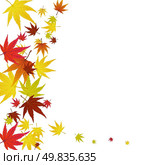 Pattern of autumn  maples leaves. Vector illustration. Стоковая иллюстрация, агентство Ingram Publishing / Фотобанк Лори