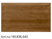 Part of a brown woodboard texture with floral motivs frame isolated on white background. Стоковое фото, агентство Ingram Publishing / Фотобанк Лори