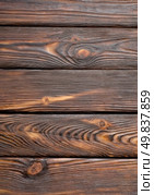 Vertical old wooden board painted dark color. Стоковое фото, агентство Ingram Publishing / Фотобанк Лори