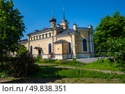 Church of St. Sergius of Radonezh in Pushkin, Saint Petersburg, Russia. Стоковое фото, фотограф Михаил Аккуратoв / Фотобанк Лори