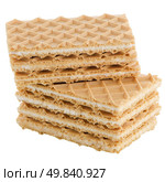 Vanilla wafers on white reflective background. Стоковое фото, агентство Ingram Publishing / Фотобанк Лори