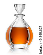Carafe with whiskey isolated on a white background. Стоковое фото, агентство Ingram Publishing / Фотобанк Лори