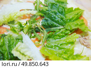 during cooking pizza calzone. close-up. Стоковое фото, агентство Ingram Publishing / Фотобанк Лори