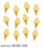 ice cream pattern set theme vector art illustration. ice cream pattern. Стоковая иллюстрация, агентство Ingram Publishing / Фотобанк Лори