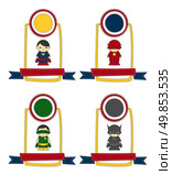 editable little hero cartoon vector graphic art design illustration. Стоковая иллюстрация, агентство Ingram Publishing / Фотобанк Лори