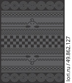 native american pattern vector graphic art illustration. Стоковая иллюстрация, агентство Ingram Publishing / Фотобанк Лори