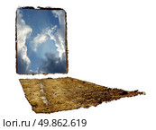 Window to unknown. Element of design. Стоковое фото, агентство Ingram Publishing / Фотобанк Лори