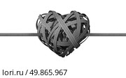 Forming a successful partnership and coming together in cooperation from long distance relationship represented by highways converging and merging to a heart shaped road tangle on a white background. Стоковое фото, агентство Ingram Publishing / Фотобанк Лори