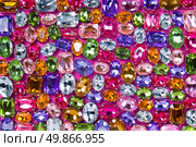 background from various color shiny gems. Стоковое фото, агентство Ingram Publishing / Фотобанк Лори