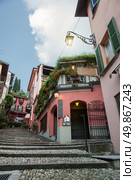 View of Bellagio at evening on Como lake, Italy. Стоковое фото, агентство Ingram Publishing / Фотобанк Лори