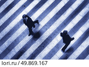 business crosswalk scene. Стоковое фото, агентство Ingram Publishing / Фотобанк Лори