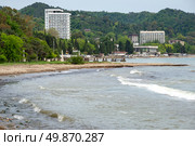 Побережье Черного моря, Сухум. Республика Абхазия. Стоковое фото, фотограф Анна Карасева / Фотобанк Лори