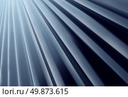Glossy Metal Radial background made of painted curved aluminum sheet steel looking up as a construction design element for modern architecture and new age outdoor building material. Стоковое фото, агентство Ingram Publishing / Фотобанк Лори