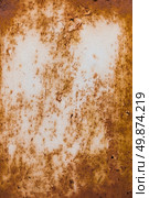 Rusted grunge corrugated metal background texture. Стоковое фото, агентство Ingram Publishing / Фотобанк Лори