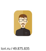 man hipster avatar user picture cartoon character vector illustration. man hipster avatar user picture cartoon character. Стоковая иллюстрация, агентство Ingram Publishing / Фотобанк Лори