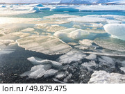 Vatnajokull Glacier Jokulsarlon lagoon Iceland. Стоковое фото, агентство Ingram Publishing / Фотобанк Лори