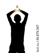 Silhouette and star. Element of design. Стоковое фото, агентство Ingram Publishing / Фотобанк Лори