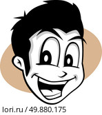 cartoon guy. cartoon guy thumbs up character vector illustration. Стоковая иллюстрация, агентство Ingram Publishing / Фотобанк Лори