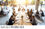 A corporate boardroom setting symbolizing strategic business planning and executive decision-making in a modern, upscale environment during sunset. Стоковое AI-изображение, AI-художник Igor Tichonow / Фотобанк Лори