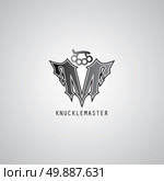 knuckle logo template. knuckle logo template theme vector art illustration. Стоковая иллюстрация, агентство Ingram Publishing / Фотобанк Лори