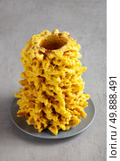 Top View of traditional Lithuanian Sakotis cake. Стоковое фото, фотограф Елена Дмитриева / Фотобанк Лори