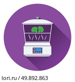 Kitchen steam cooker icon. Flat design. Vector illustration. Стоковая иллюстрация, агентство Ingram Publishing / Фотобанк Лори
