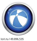Baby rubber ball icon. Glossy button design. Vector illustration. Стоковая иллюстрация, агентство Ingram Publishing / Фотобанк Лори