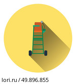 Tennis referee chair tower icon. Flat color design. Vector illustration. Стоковая иллюстрация, агентство Ingram Publishing / Фотобанк Лори