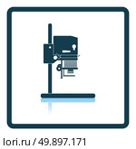 Icon of photo enlarger. Shadow reflection design. Vector illustration. Стоковая иллюстрация, агентство Ingram Publishing / Фотобанк Лори