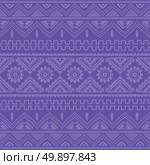 purple native american ethnic pattern. purple native american ethnic pattern theme vector art. Стоковая иллюстрация, агентство Ingram Publishing / Фотобанк Лори