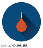 Enema icon. Flat color design. Vector illustration. Стоковая иллюстрация, агентство Ingram Publishing / Фотобанк Лори