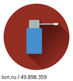 Inhalator icon. Flat color design. Vector illustration. Стоковая иллюстрация, агентство Ingram Publishing / Фотобанк Лори
