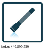 Police flashlight icon. Shadow reflection design. Vector illustration. Стоковая иллюстрация, агентство Ingram Publishing / Фотобанк Лори
