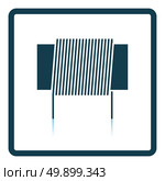 Inductor coil icon. Shadow reflection design. Vector illustration. Стоковая иллюстрация, агентство Ingram Publishing / Фотобанк Лори